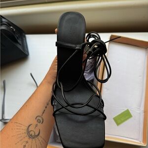 Elegant Black Strappy Sandals